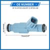 Fuel Injector Compatible for Dodge for Ram 1500 02-07 4.7L for Dodge Dakota 01-07 4.7L, Flow Matched Plastic Blue Fuel Injection Nozzle Item