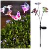 3 Heads Butterfly Stake Lights RGB Garden Floor Lamp Swaying Butterfly Lights  Wedding Courtyard