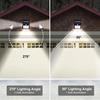 LED Solar Light Sensor Wall Lights 100pcs LED Beads IP65 Waterproof Solar Powered PIR Motion Sensor Energy Saving Night