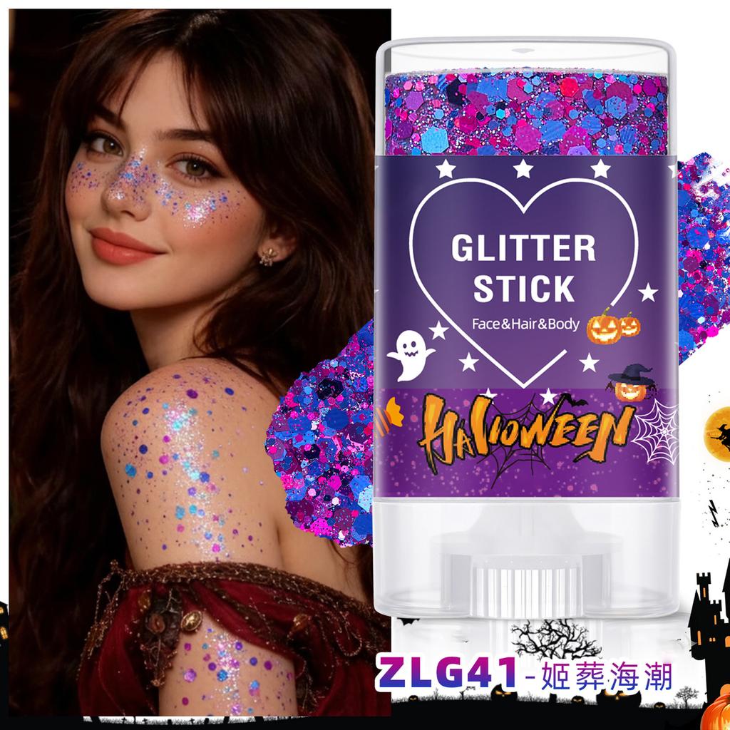 Halloween Body Stick for Costume Party Face and Body Decoration - Glitter Sticks for Festivals