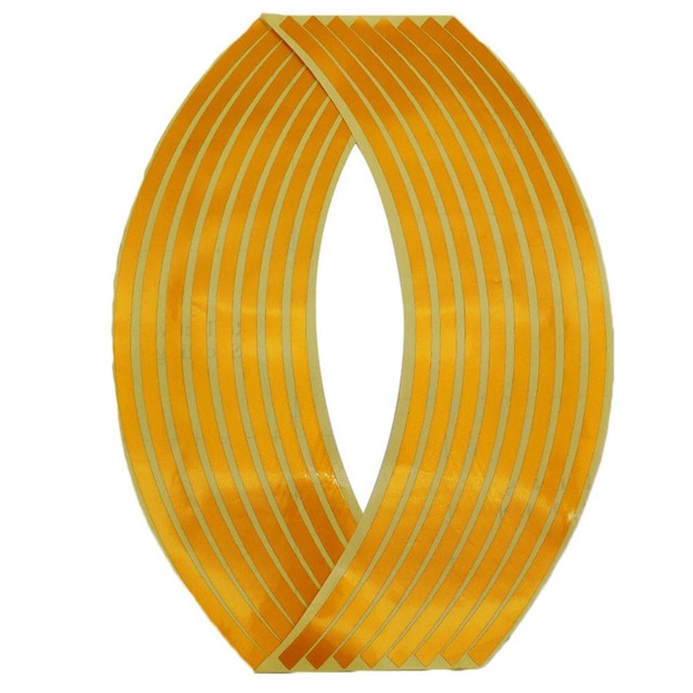 

Наклейки на колеса 17 18 Лента для обода колеса Наклейка на колесо мотоцикла Лента-полоса для обода Светоотражающая наклейка жёлтый