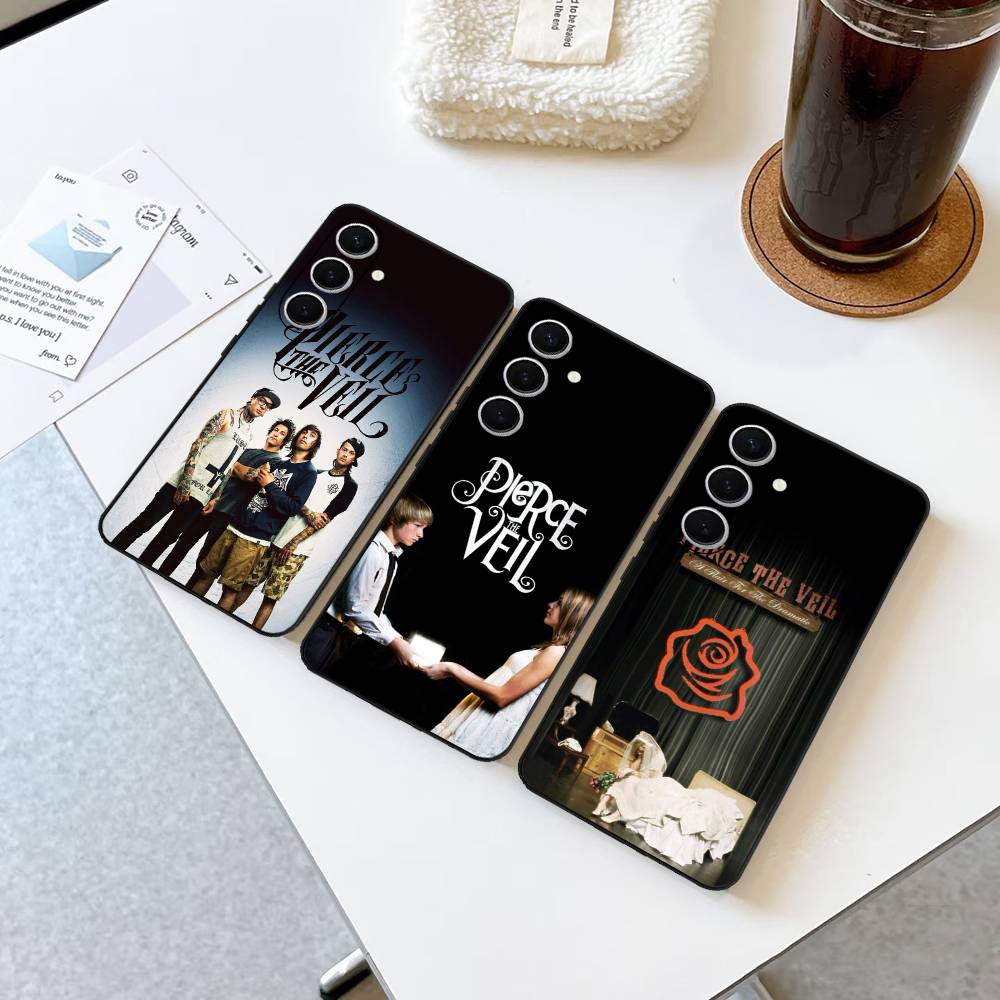 P-Pierce The Veil Band Phone Case For Samsung S 24 fe 25 Ultra plus 20 lite 21 30 22 23 24 22 Ultra 5G Fundas