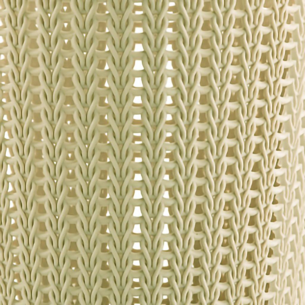 Poseholder Søppelbøtte Imitasjon Rattan Rund Plast Søppelbøtte Hjem Uten Lokk Søppeloppbevaring