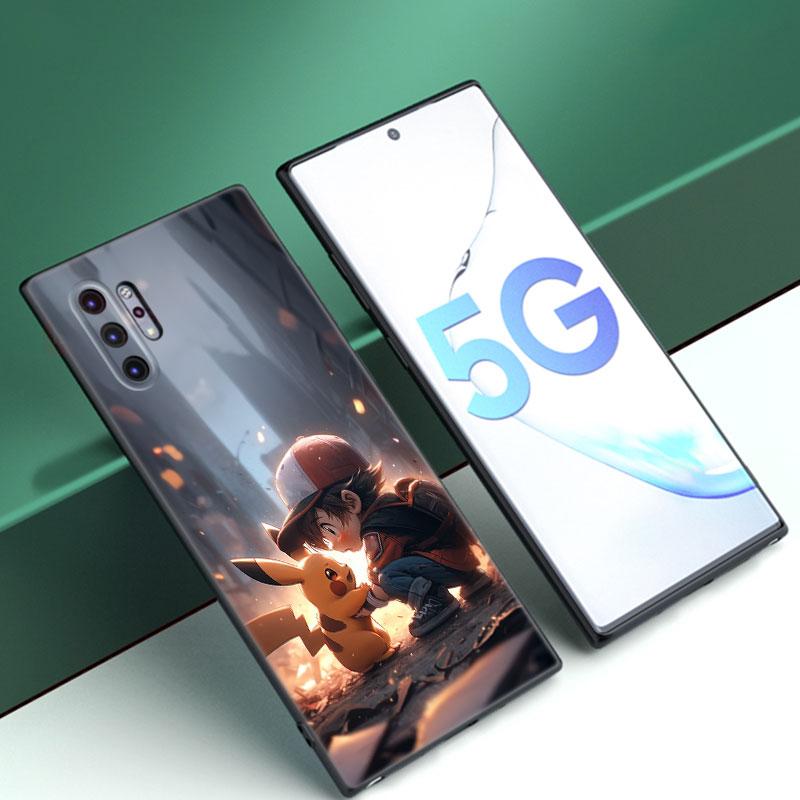 Cute P-Pikachu Phone Case For Samsung Note 10 Lite 20 Ultra M04 M13 M32 4G M14 M15 M34 M52 M53 M54 M55 5G M11 M12 M21 M31 M51