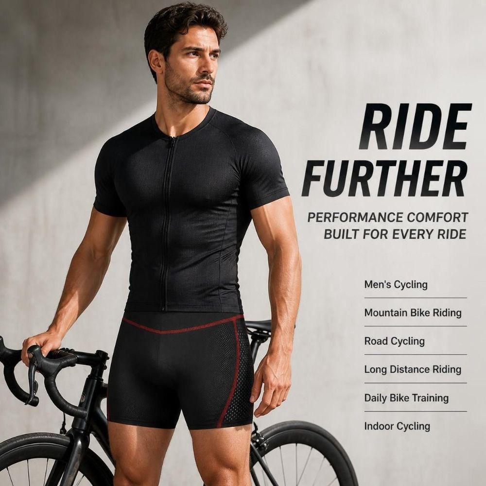 Breathable Riding Underpants 3D Padded Bike Shorts Mens Cycling Underwear  Mountain Bike Riding