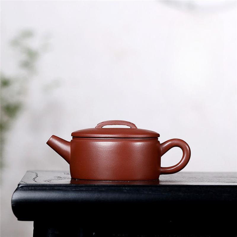 

180 мл ретро чайники из фиолетовой глины Исин знаменитый чайник большого калибра ручной работы из необработанной руды красного дракона чайник для заваривания чая набор для чая Zisha