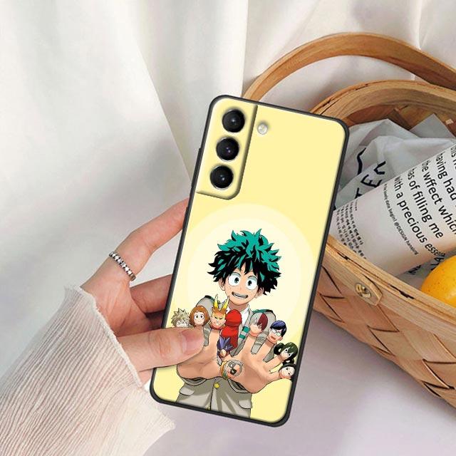 My Hero Academia Midoriya Izuku Anime Phone Case for Samsung Galaxy S22 S21 S20 Fe 5G S7 S8 S9 S10e Plus Ultra Silicone Cover
