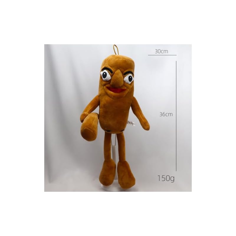 Italian Brainlot Tuntun Tuntun Saful Plush Toy, 30cm Throw Pillow, Soft, Cute, and Fun, Room Decor, Figurine, Kids' Holiday Gift, Toy (A)