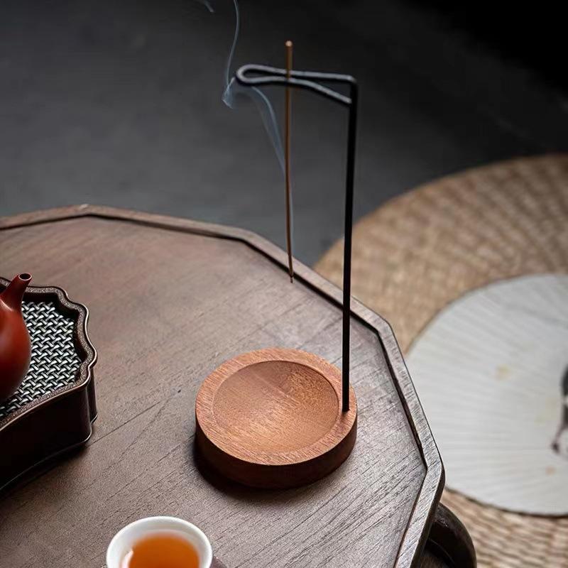 

Incense Holder Wooden Incense Burner Ash Catcher Upside Down Incense Stick Holder for Home Living Room Bedroom Office Decor