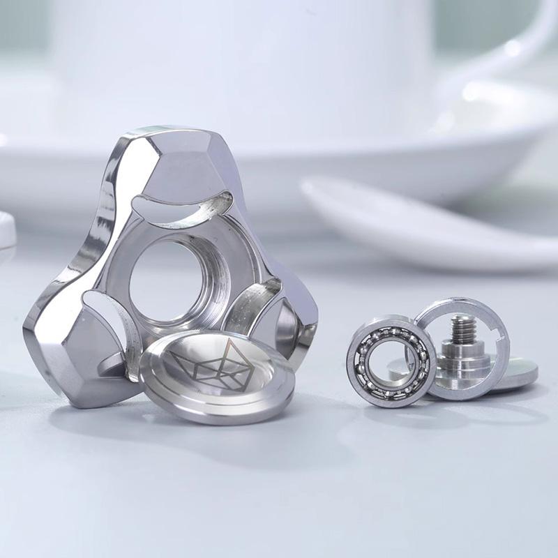Spirit Fox Stainless Steel Metal Fidget Spinner Adult E Antistress Hand Spinner Office Toy Autism Stress Relief Toys Gifts