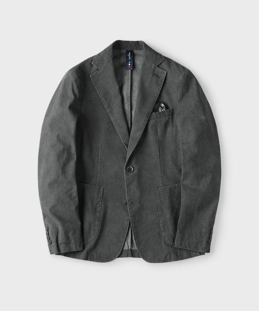 Panicale Charcoal Washed Cotton Jacket