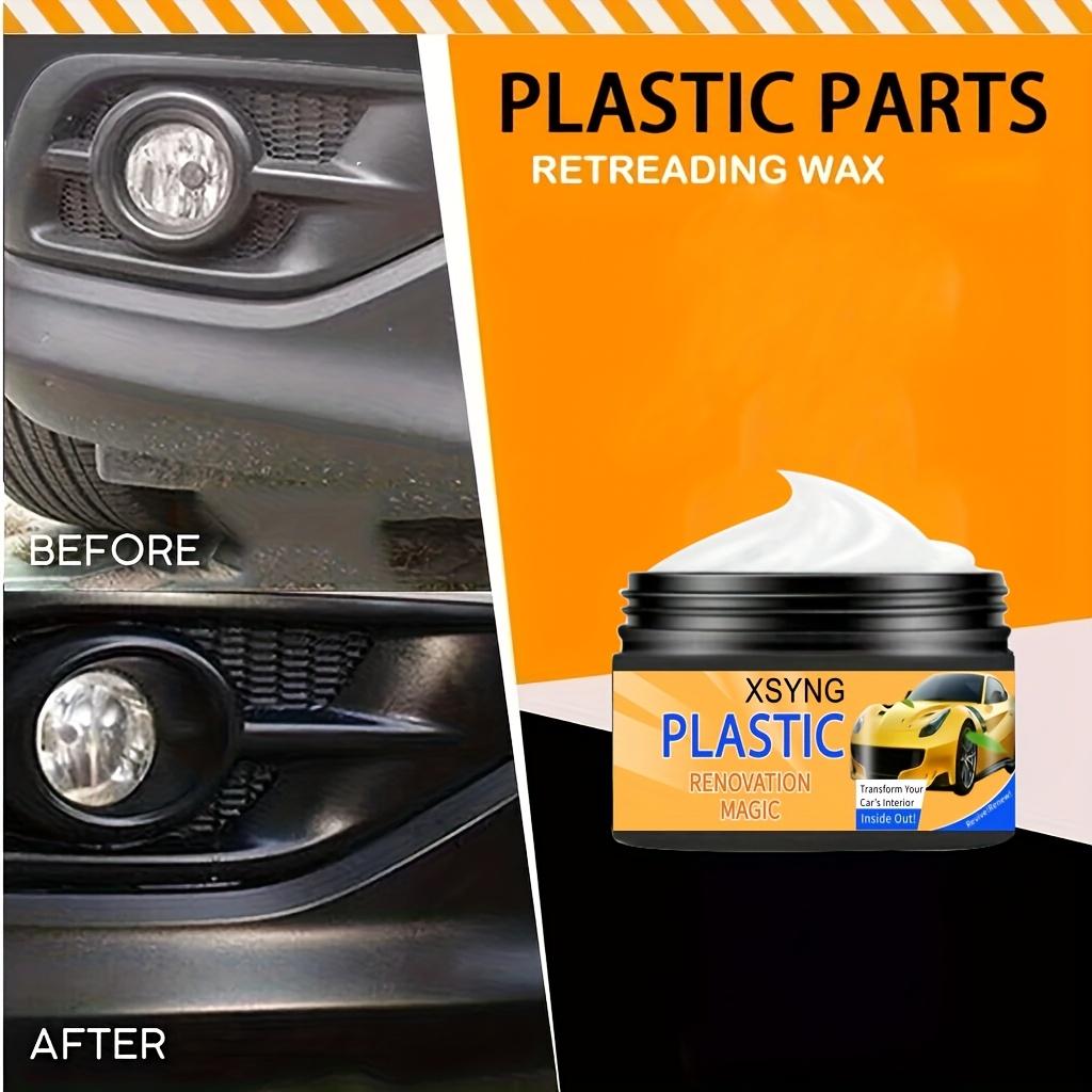 Leather Repair Wax, Automotive Plastic Parts and Decorative Repairs, Applying and Wiping To Restore the Original Color of Plastic and Rubber