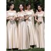 2025 Sommer Satin Brautjungfernkleid - Eleganter Schlichter Stil