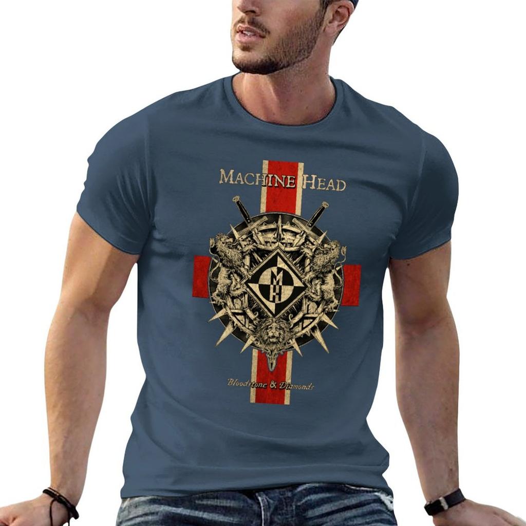 Machine Head TShirt Relaxed Fit Casual Short Sleeve Top