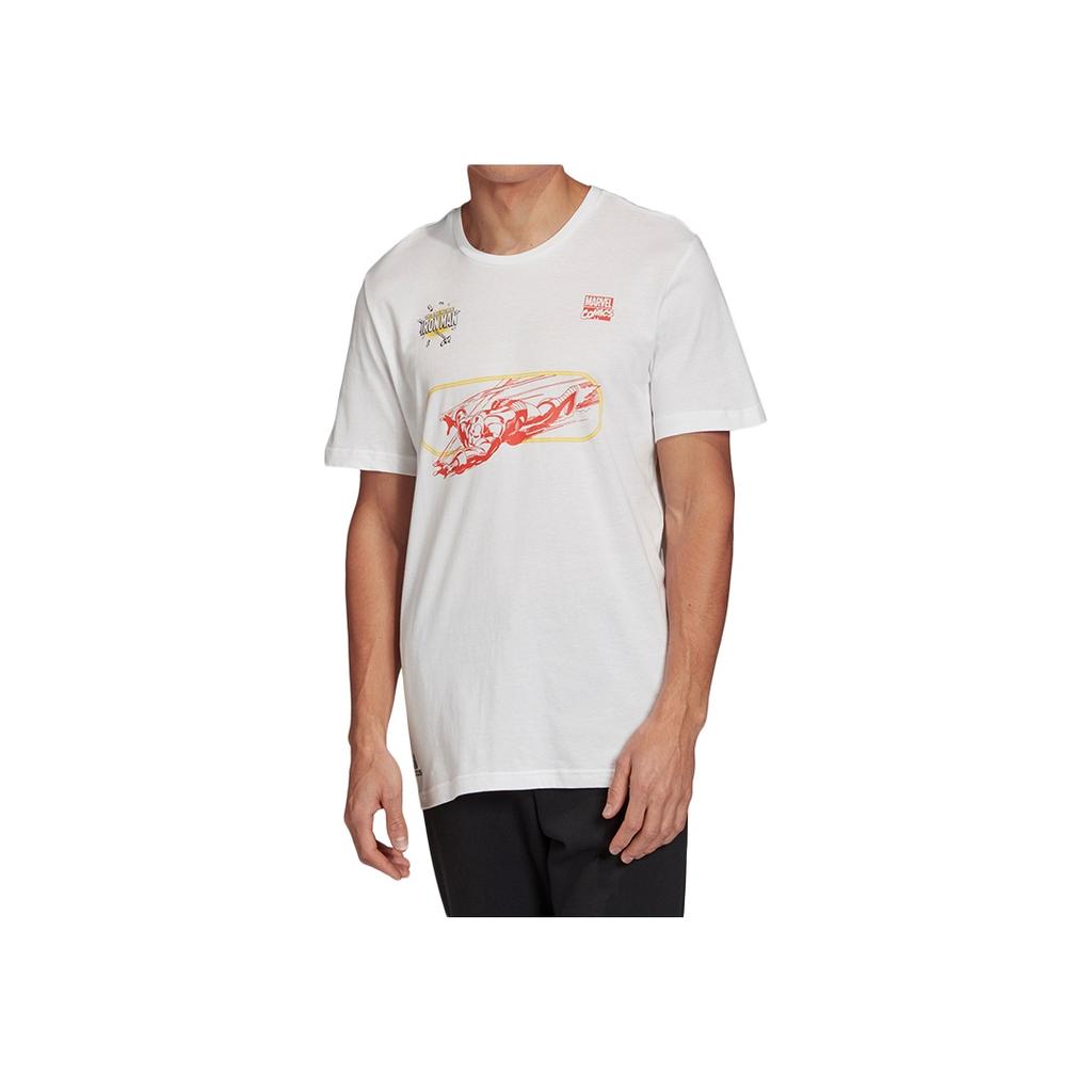 Adidas Iron Man Graphic Tee Men Tops White FN1763