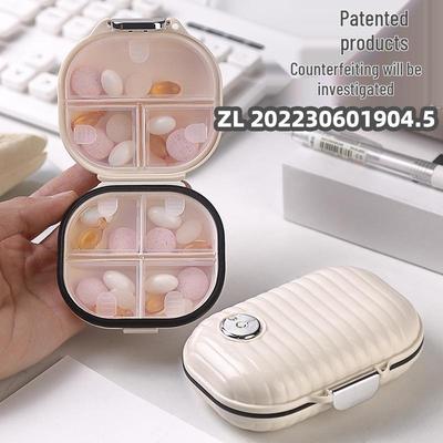 Mini Travel Pill Box: 7-Day Multi-Compartment Portable Dispenser for Pills, Tablets, and Jewelry. Sturdy, Sealed Storage.
