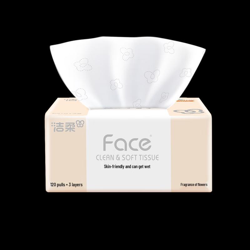 Jierou Pink Face 3-Ply Facial Tissues