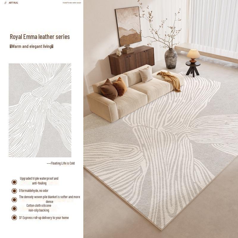 2025 Light Luxury High-End Cream Carpet for Living Room & Bedroom