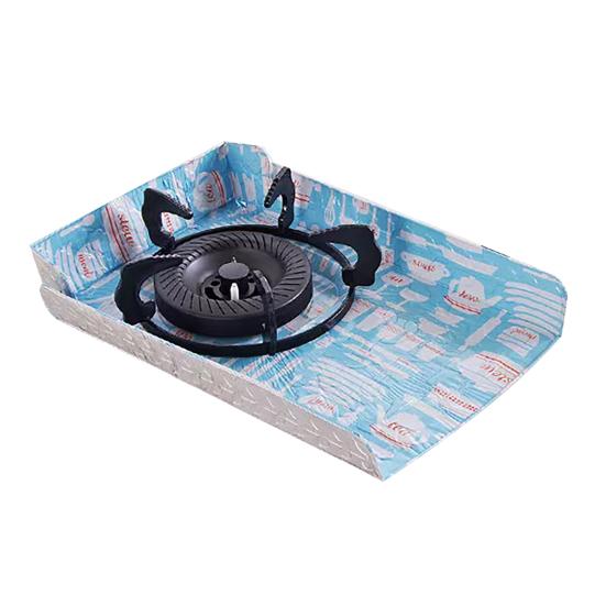 3 Sided Splatter Guard Foldable Grease Splatter Screen Aluminum Foil Oil Splash Guard Protects Stove from Food Splatter for Stove Top Frying Pan