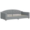 VidaXL Lit de jour avec matelas gris clair 100x200 cm tissu 3197517