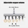2/4/6/8/10/12Ways Stainless Steel Air Flow Splitter Distributor Pump Valves for Aquarium Air Splitter Valve Fish Tank Air Pump