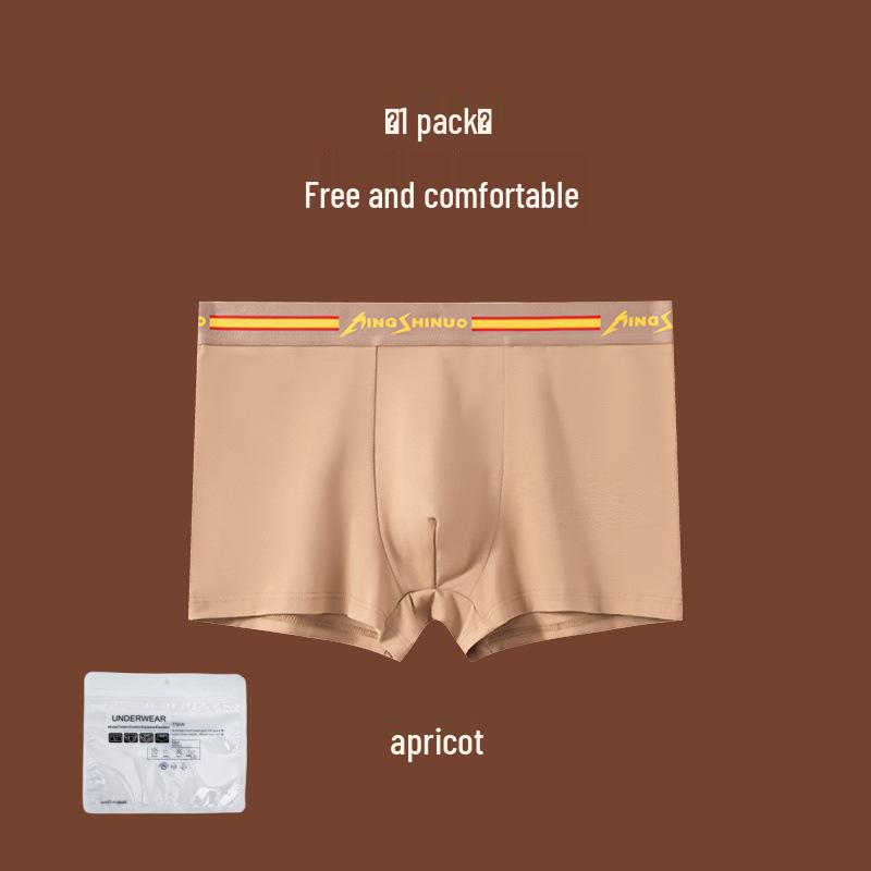 Men's Pure Cotton Comfortable Mid-Waist Boxer Briefs, Breathable & Loose Fit, Youth Plus Size.