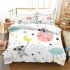3D Print Cartoon Koala Bedding Set,Duvet Cover Comforter Bed Set Quilt Cover Pillowcase,King Queen Twin Size Boys Girls Adultse