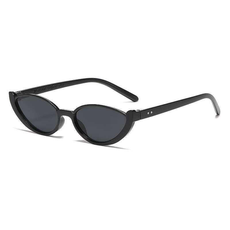 Modische Cat-Eye-Damen-Sonnenbrille mit kleinem Rahmen Halbrahmen-Sonnenbrille Personalisierte Street-Photography-Luxusbrille