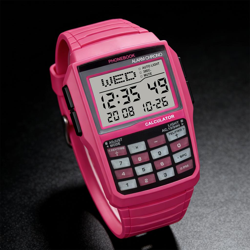 Trendy Fashion Calculator Watch Multi Functional LED Digital Watch Student Leisure Sports Watch Men's and Women's Styles