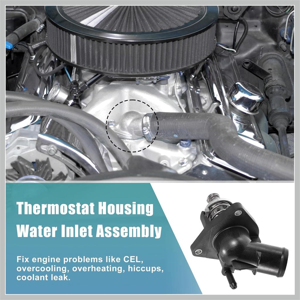 12674639 Συναρμολόγηση Στέγασης Θερμοστάτη Ψυκτικού Κινητήρα για Cadillac Escalade για Chevrolet Silverado Suburban Tahoe για GMC Sierra 1500 Αντικατάσταση Αυτοκινήτου