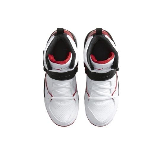 Air Jordan Flight 45 High GS White Red Black 524865-130