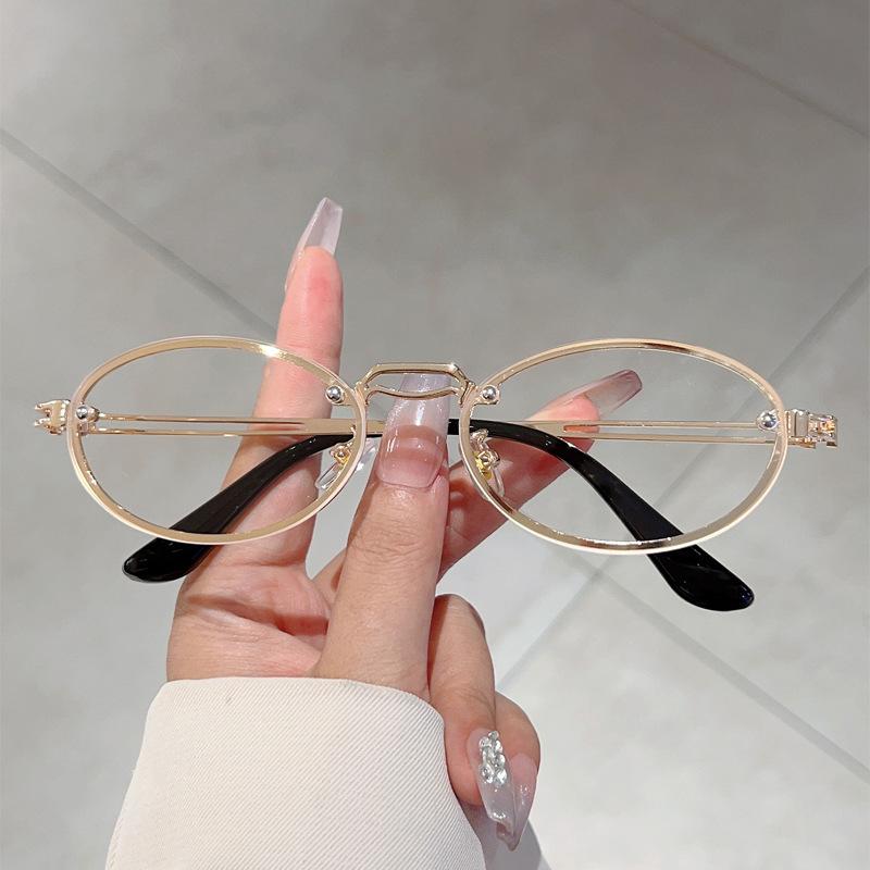 Classic Trendy Hip Hop Oval Sun Glasses Glasses Ladies For Men Steampunk Luxury Designer Style Style UV400 Sun Eyeglasses Popular Pink Glasses