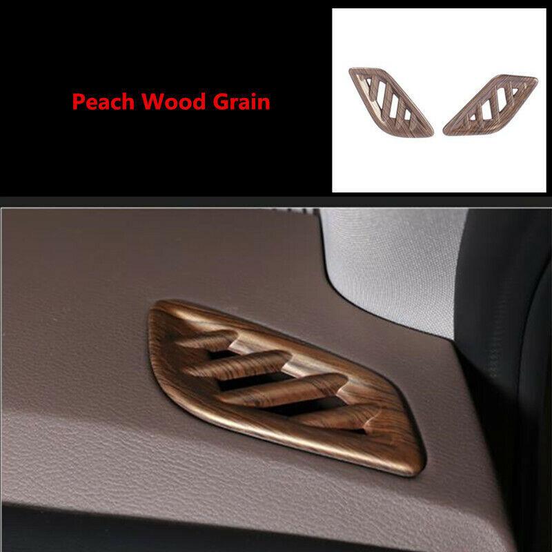 Peach Wood Grain Dashboard Air Outlet Vent Cover Trim For Nissan Rogue -2024
