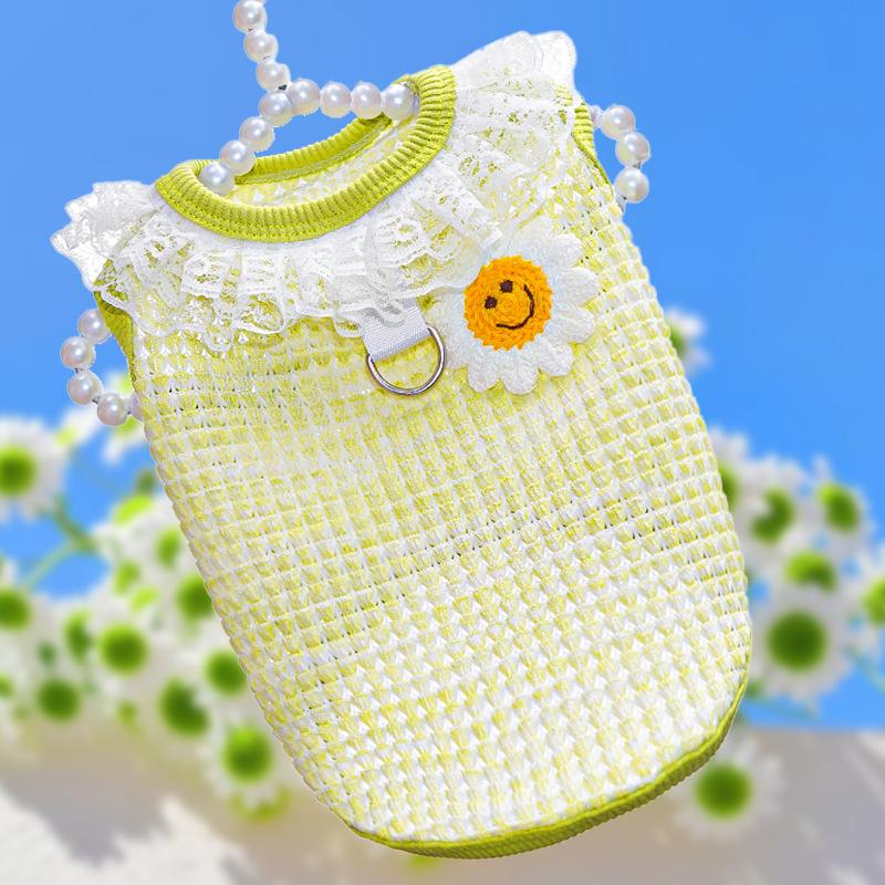 Spring and Summer Four-legged Clothing, Dog and Cat Pet Clothing, Elastic and Breathable Needle Fabric