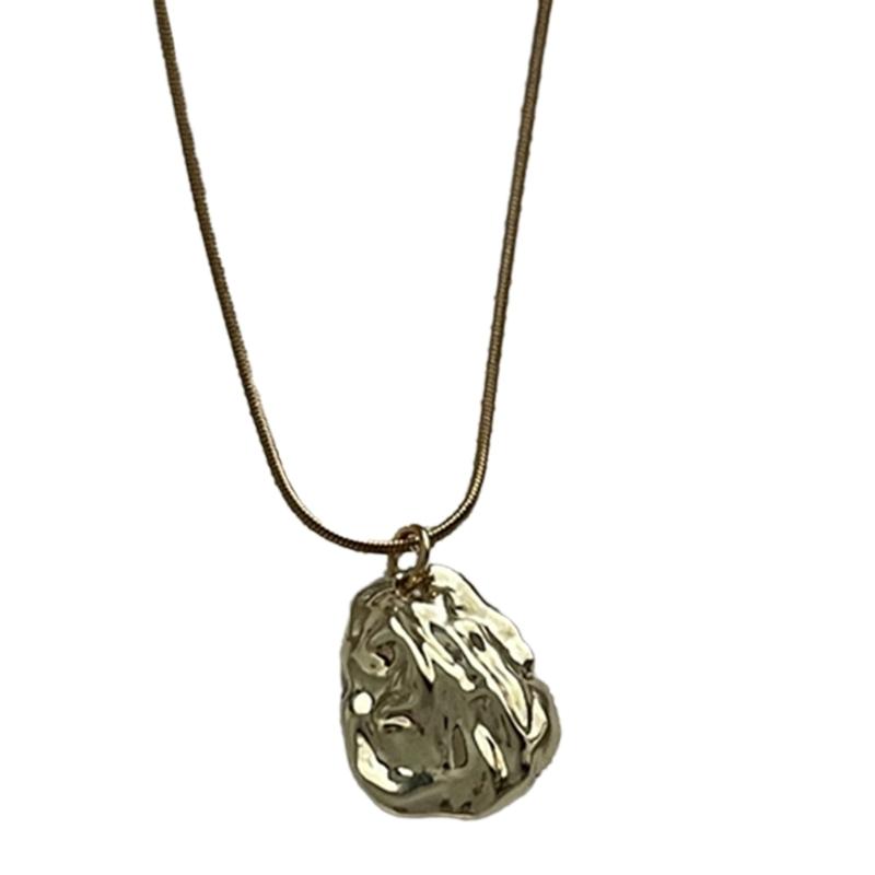 Stainless Steel Heart Necklace Female Temperament Niche Snake Bone Collarbone Chain Student Adjustable Chain Jewelry