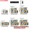 2D Flat Printing 2Pcs Curtain Window Treatment Curta Peacocks And Vibrant Flowers Digital Printed Polyester Drapes All Season