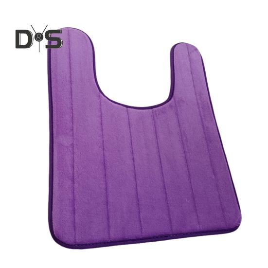 U-Shaped Floor Mat Wear Resistant Non-Slip Super Water Absorption Easy To Clean Fast Dry Bathroom Toilet Mat