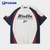Fila Couple's Trendy Color-Block Knit T-Shirt