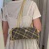 Einfache Stil-Streifen-Karos-Schultertaschen Vielseitig Langlebiger Riemen Unterarmtasche Reisen