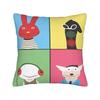Minutos Chilean Cartoon Square Pillowcases Sofa Christmas Xmas Cushion Cover Cool Home Decoration Throw Pillow Case