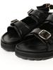 B:MING LIFE STORE by BEAMS Women's Buckle Belt Sandals (Sizes 22.5-24.5cm) Black, Size 22.5