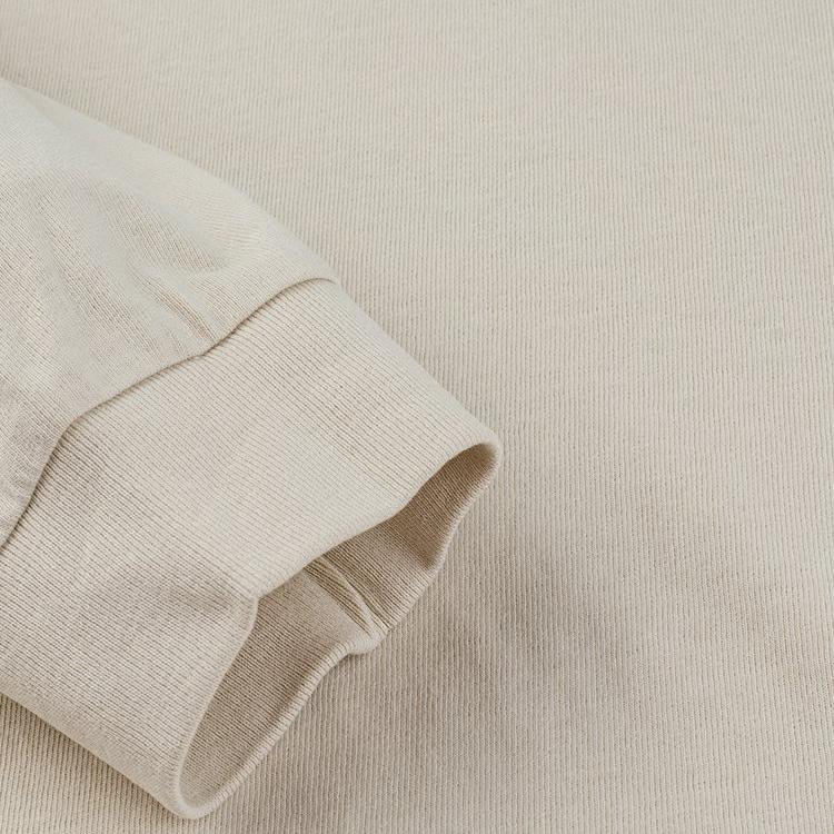 Vans Artist Collaboration Abstract Letter Print Round Neck Long Sleeve T-Shirt Unisex Tops Oatmeal VN0A7TPX2N1