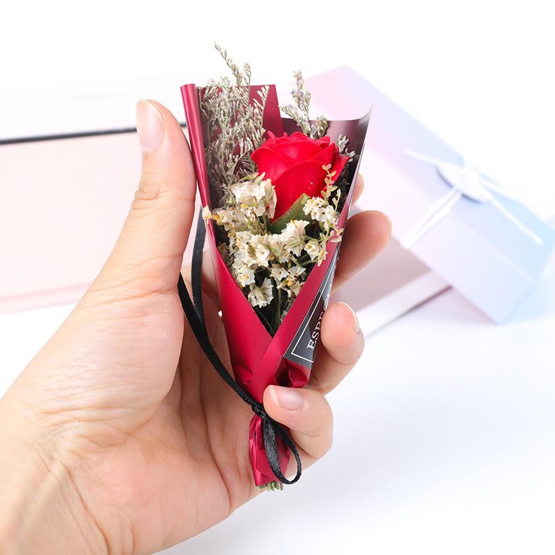 Beautiful Dry Flowers Fridge Magnets Babysbreath Rose Sunflower Flower Bouquet Fridge Stickers Wedding Gifts Home Decoration