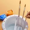 Handheld Paint Brush Washer Multifunctional Brush Cleaning Tool Brushes Tray Basin  Art Supplies