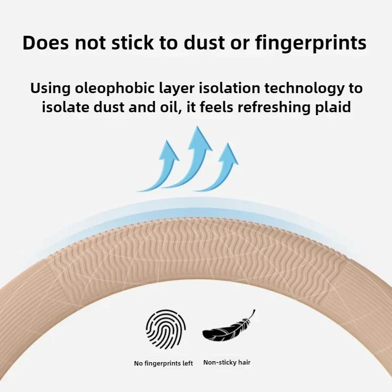 Automobile Steering Wheel Cover Elastic Liquid Silicone All Season Universal Odorless Handlebar Cover Anti Slip Car Accessories