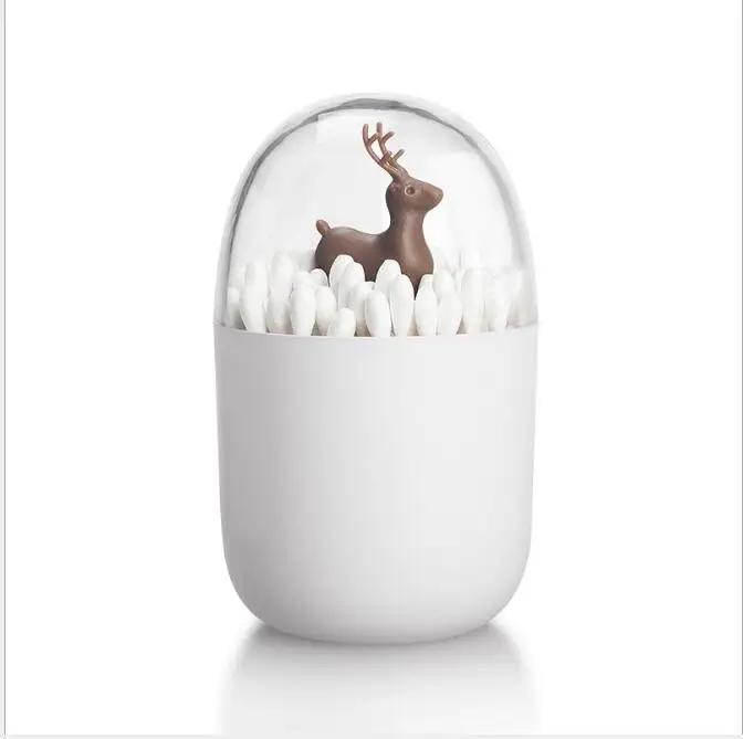 

Креативная зубочистка держатель пластиковый держатель для ватных палочек с милым мини-кроликом кактусами милый красивый и простой elk