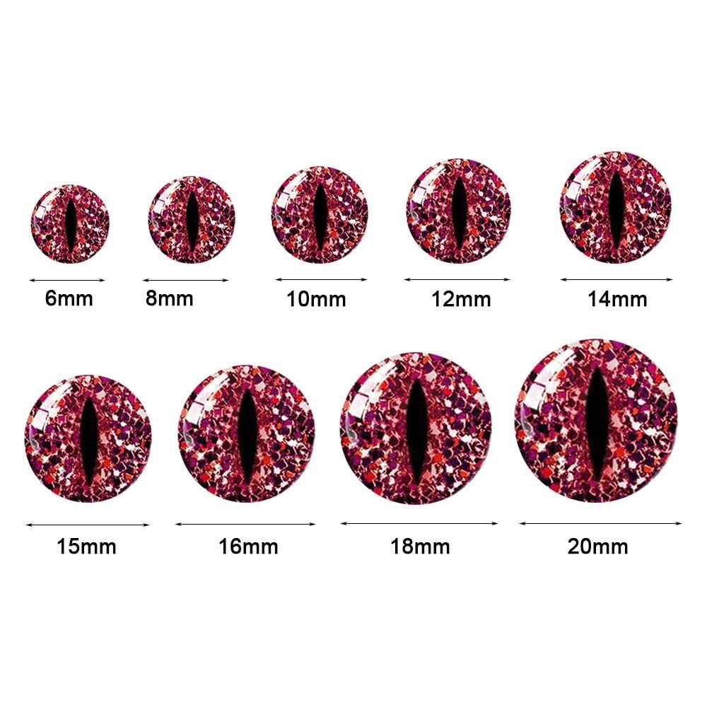 20pcs/10pairs 6mm-20mm Puppet Crystal Eyes Crystal Dolls DIY Tools  DIY Doll Accessories