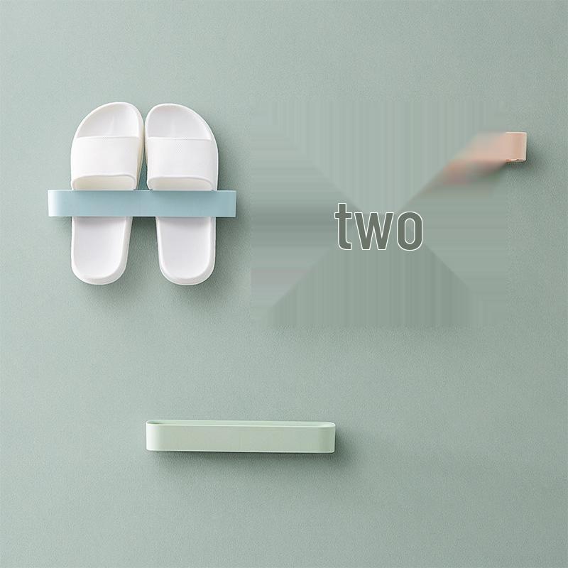 Adhesive Wall-Mounted 3D Shoe Rack for Space-Saving 25x5.6x3.5 cm синий