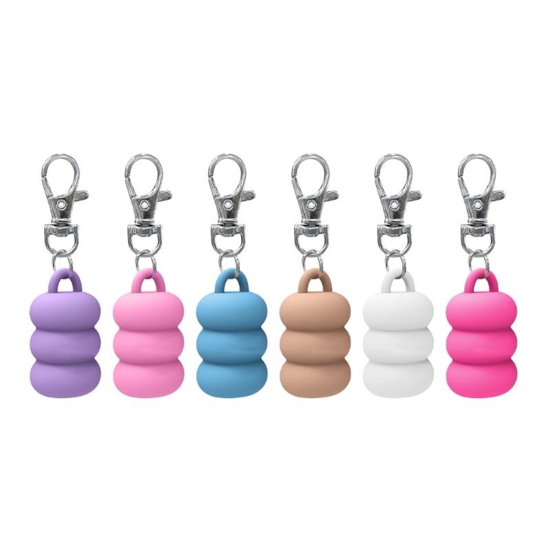 Lip Balm Cover Key Fob Elegant Keychain Charm for Purse Wallet Decoration Bag Hanging Pendant Holder Accessory