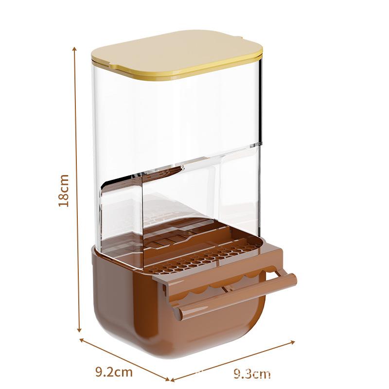 Cage Parrots Feeders Screw On Plastic Feeding Set Automatic Bird Feeders Indoor Bird Feeding Tools Food Container Dispenser